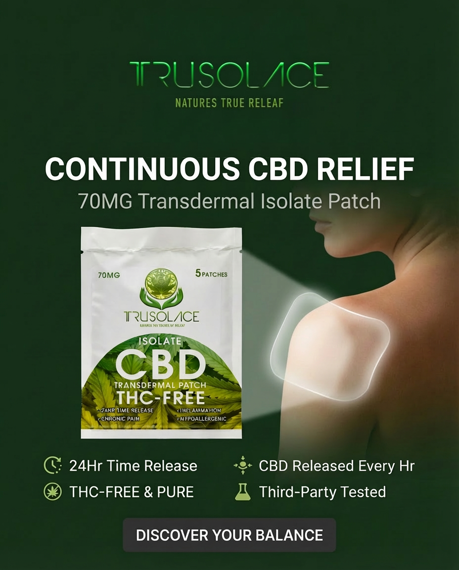 70MG Transdermal Isolate CBD Patch (5 Pack)